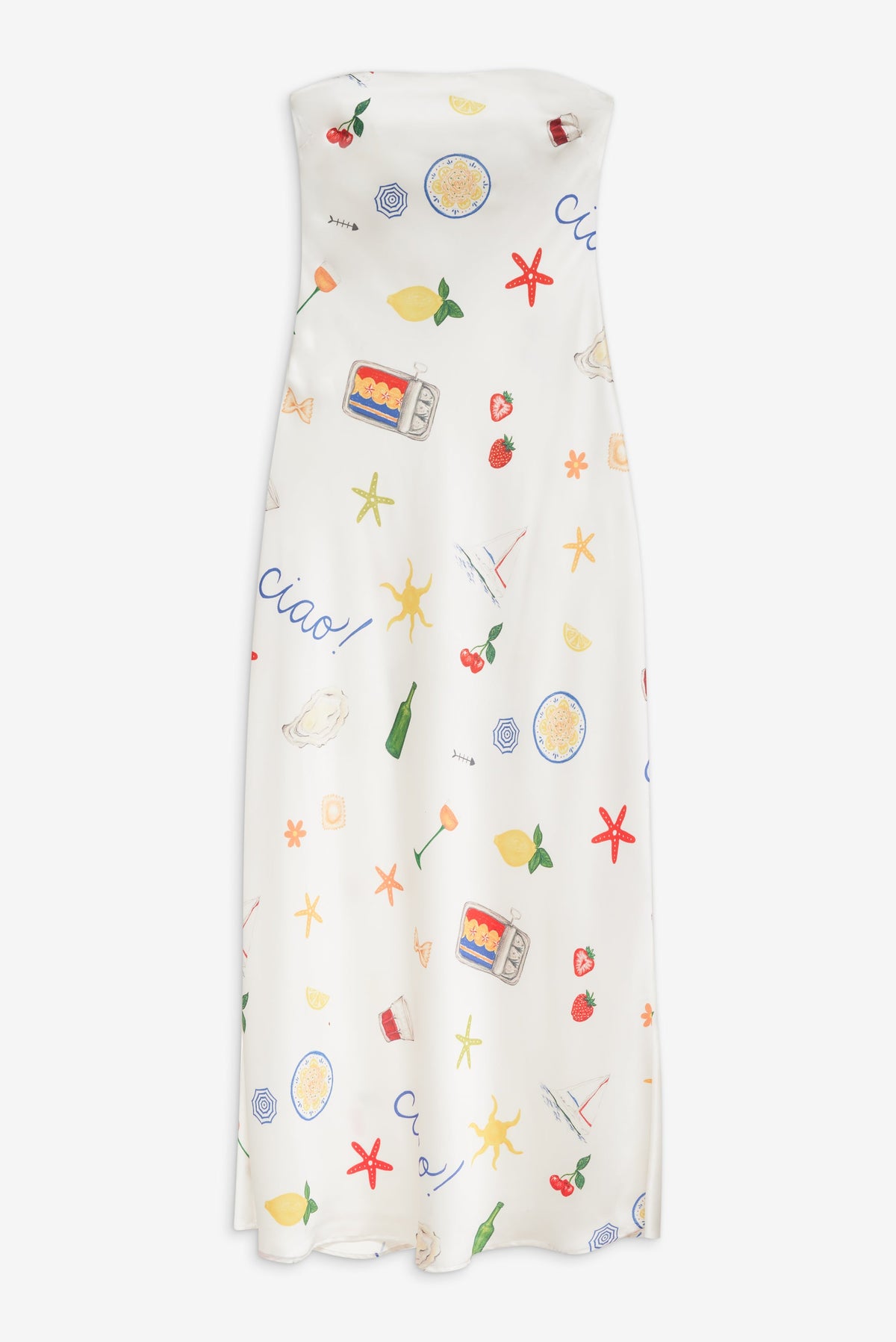 For Love & Lemons Carla Strapless Maxi Dress