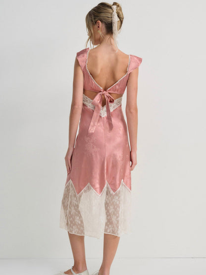 For Love & Lemons Juliet Midi Slip Dress