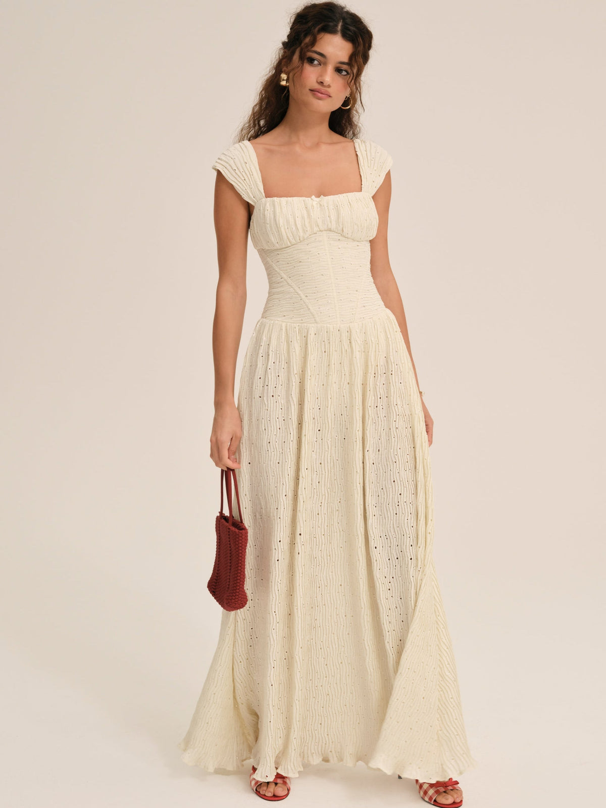 For Love & Lemons Erika Bustier Maxi Dress