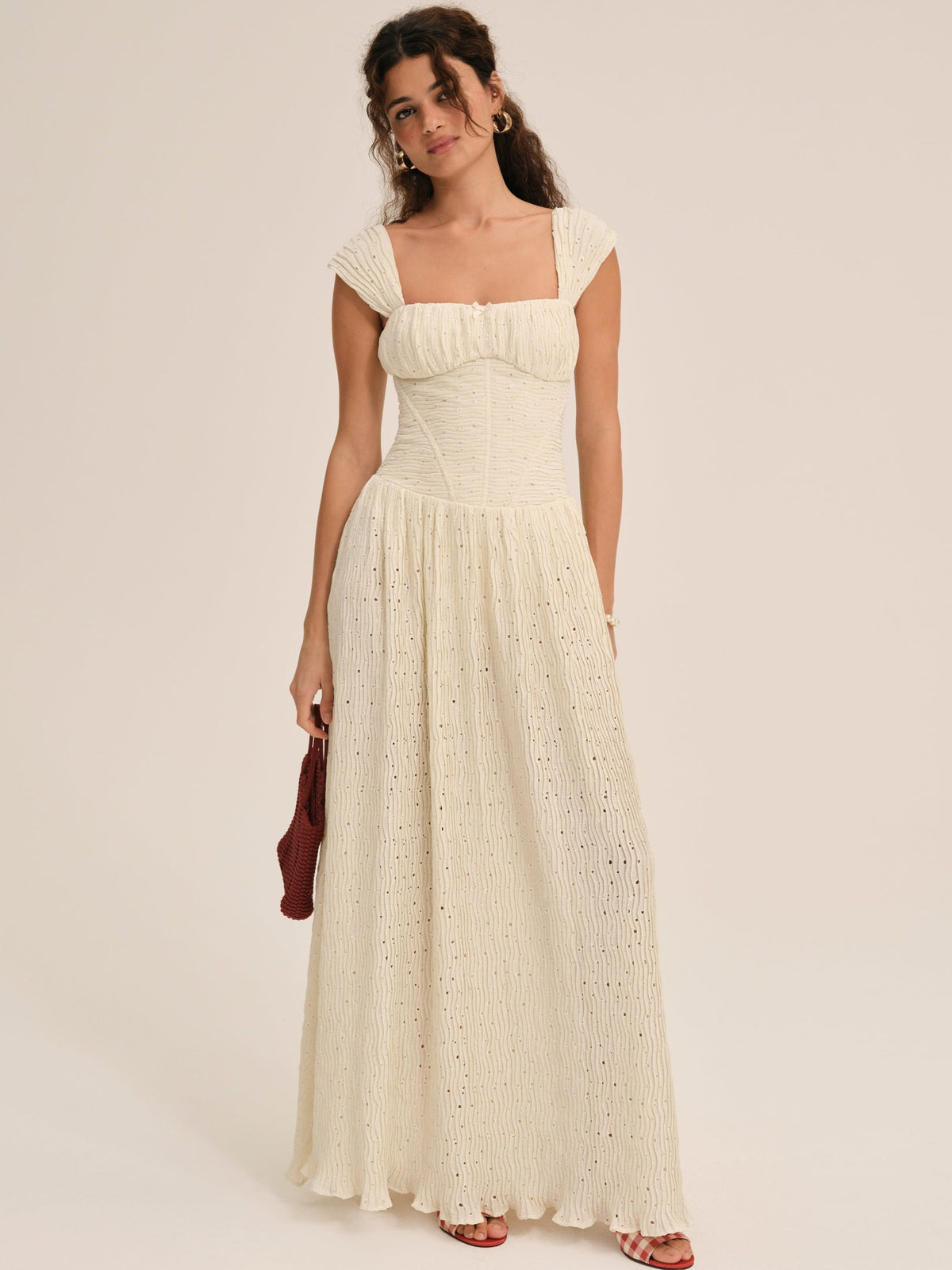 For Love & Lemons Erika Bustier Maxi Dress