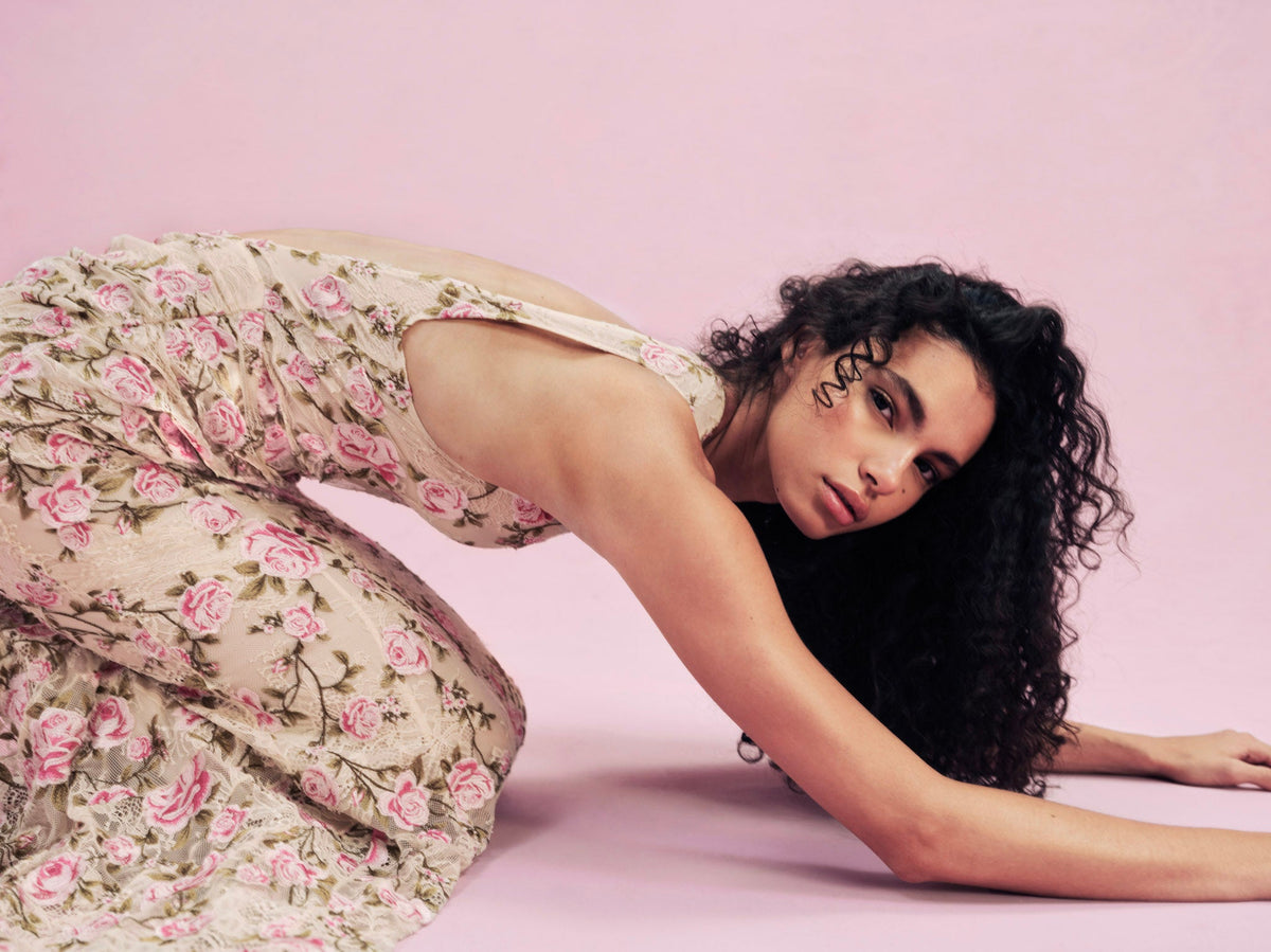 For Love & Lemons Esme Rose Embroidered Gown