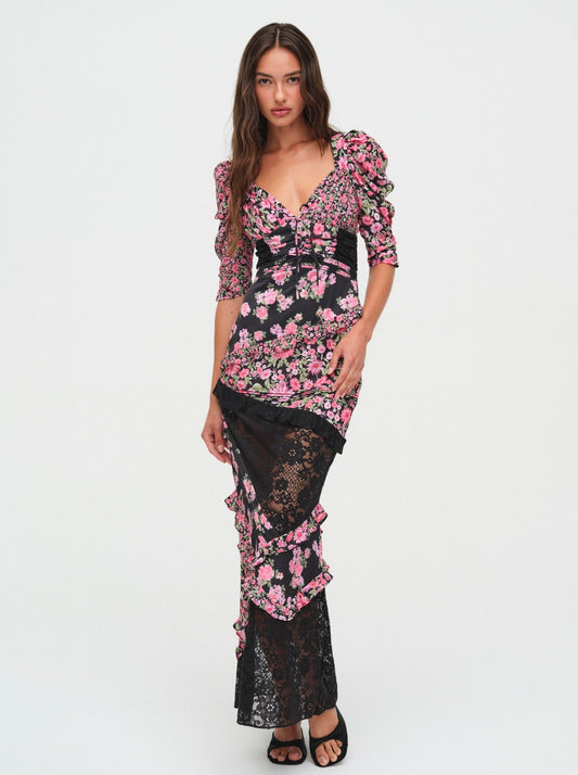 For Love & Lemons Emalyn Maxi Dress