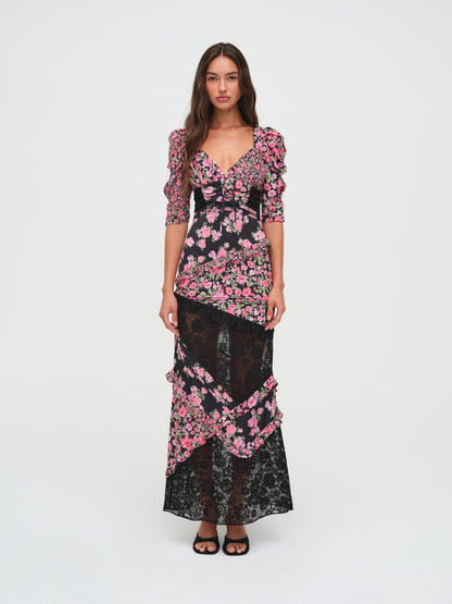 For Love & Lemons Emalyn Maxi Dress