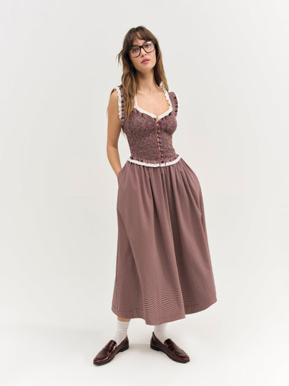 For Love & Lemons Morgan Midi Dress