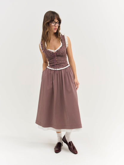 For Love & Lemons Morgan Midi Dress