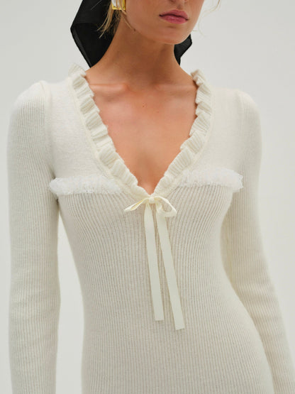 For Love & Lemons Miranda Knit Mini Dress