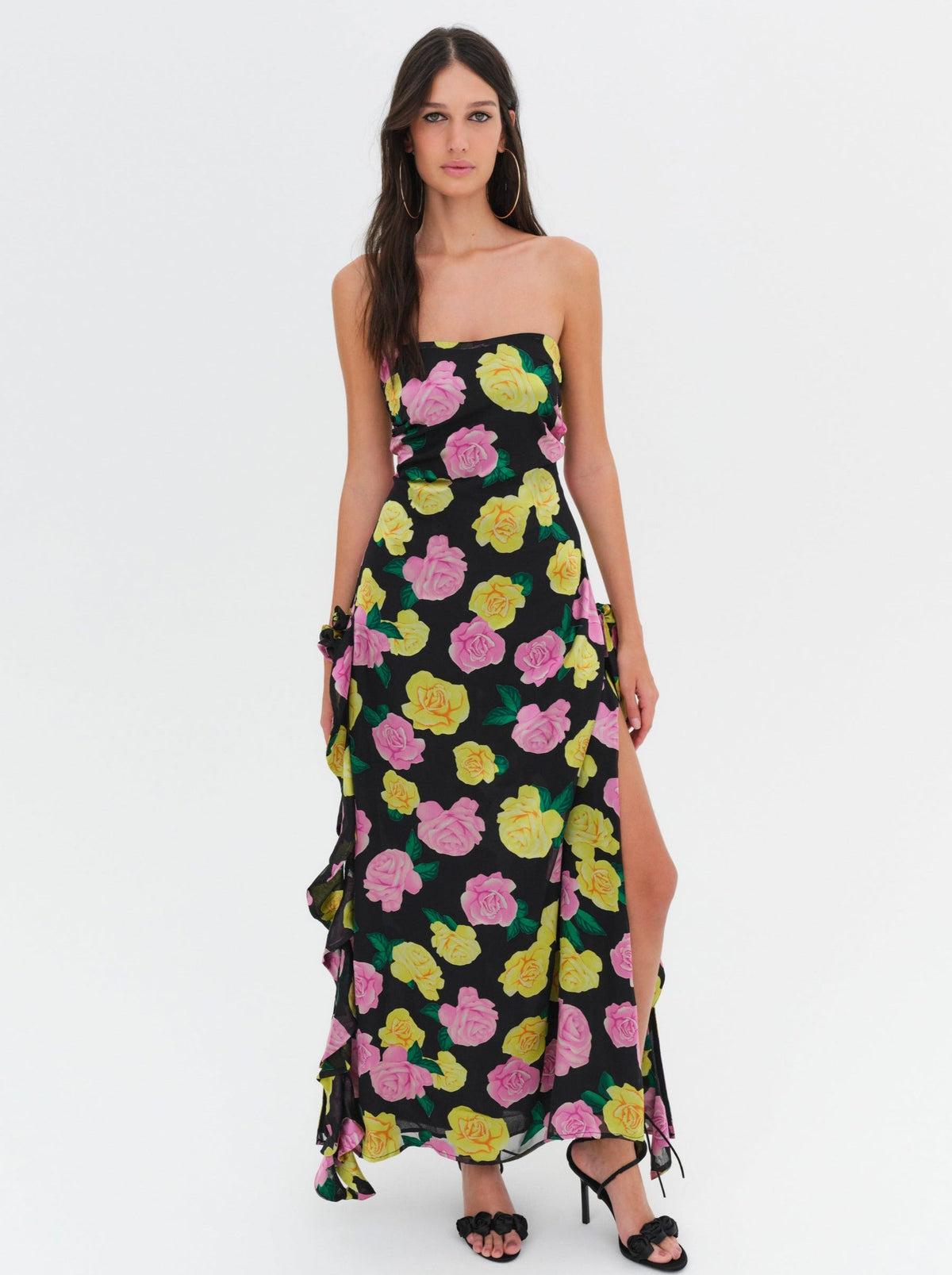 For Love & Lemons Madison Strapless Maxi Dress