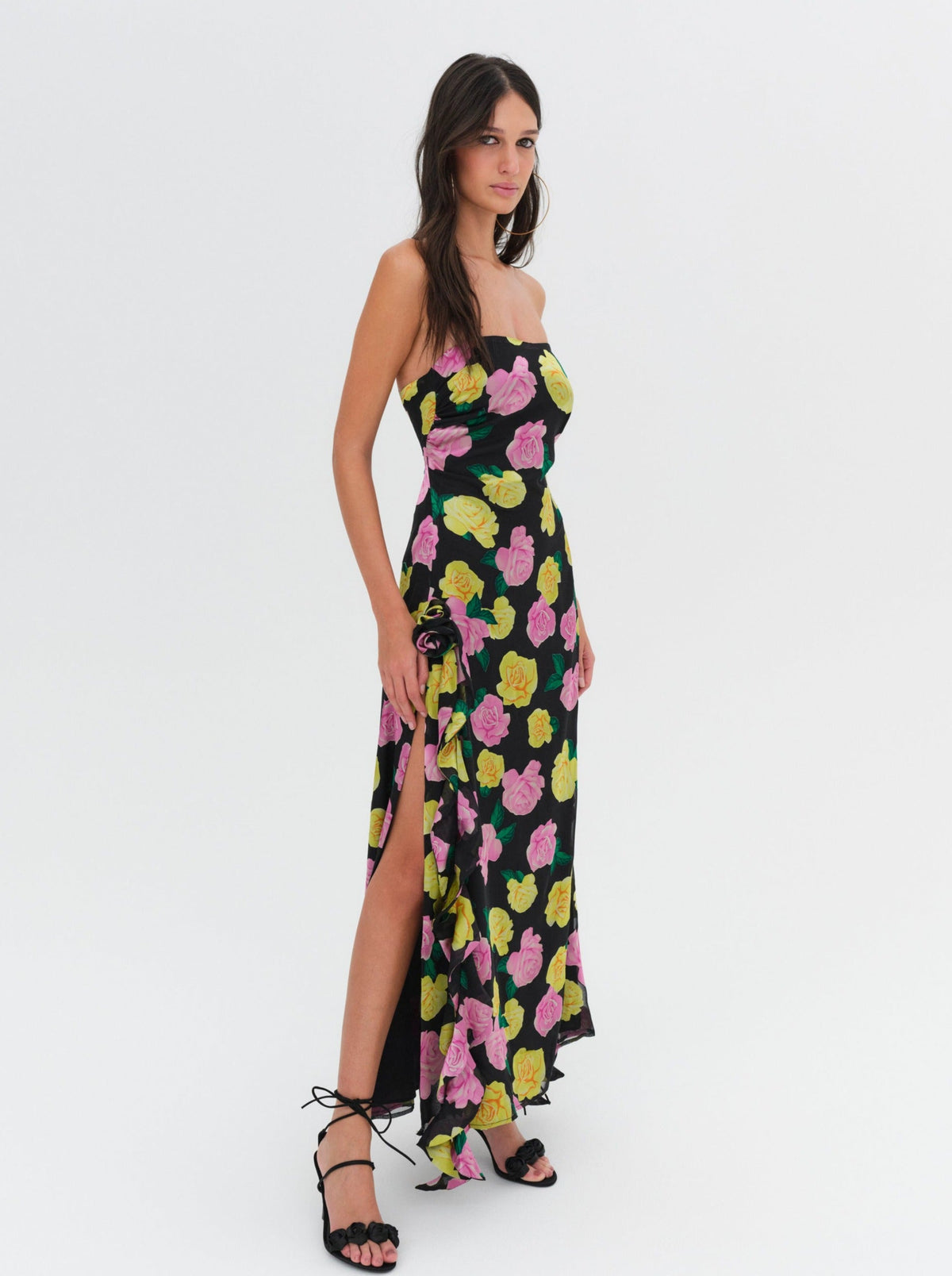 For Love & Lemons Madison Strapless Maxi Dress