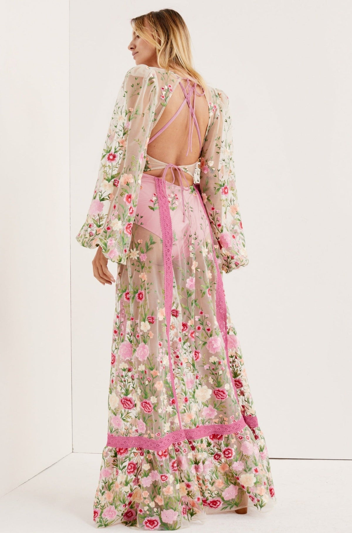 For Love & Lemons Luna Maxi Dress