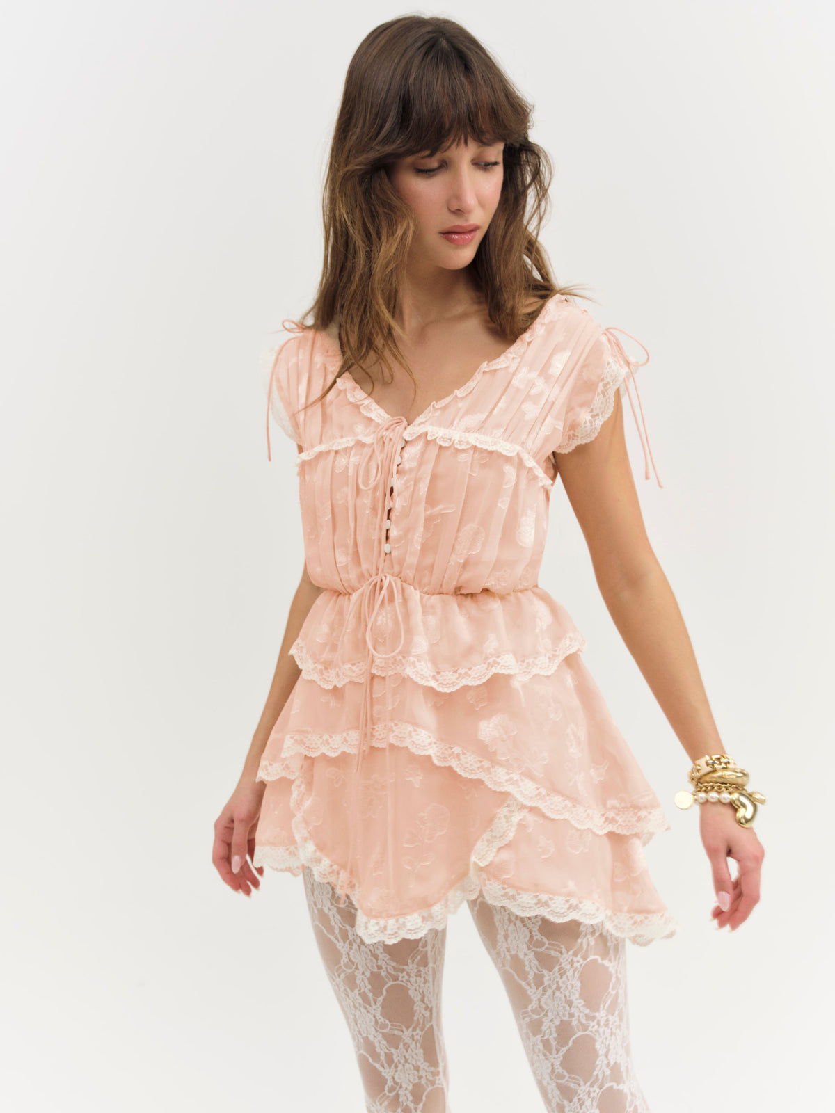 For Love & Lemons Ciara Mini Dress