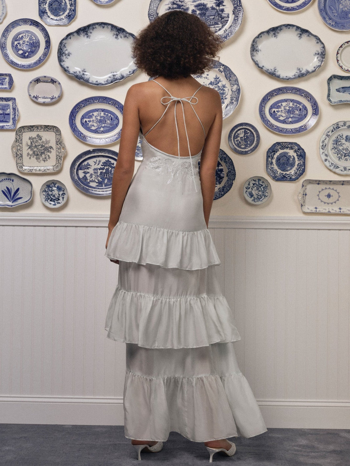 For Love & Lemons Bayview Bow Maxi Dress