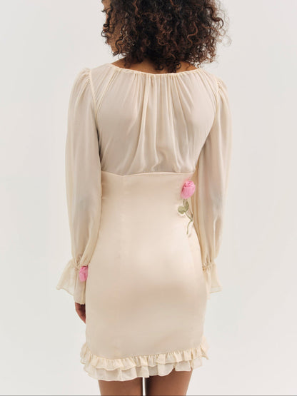 For Love & Lemons Ophelie Organza Mini Dress