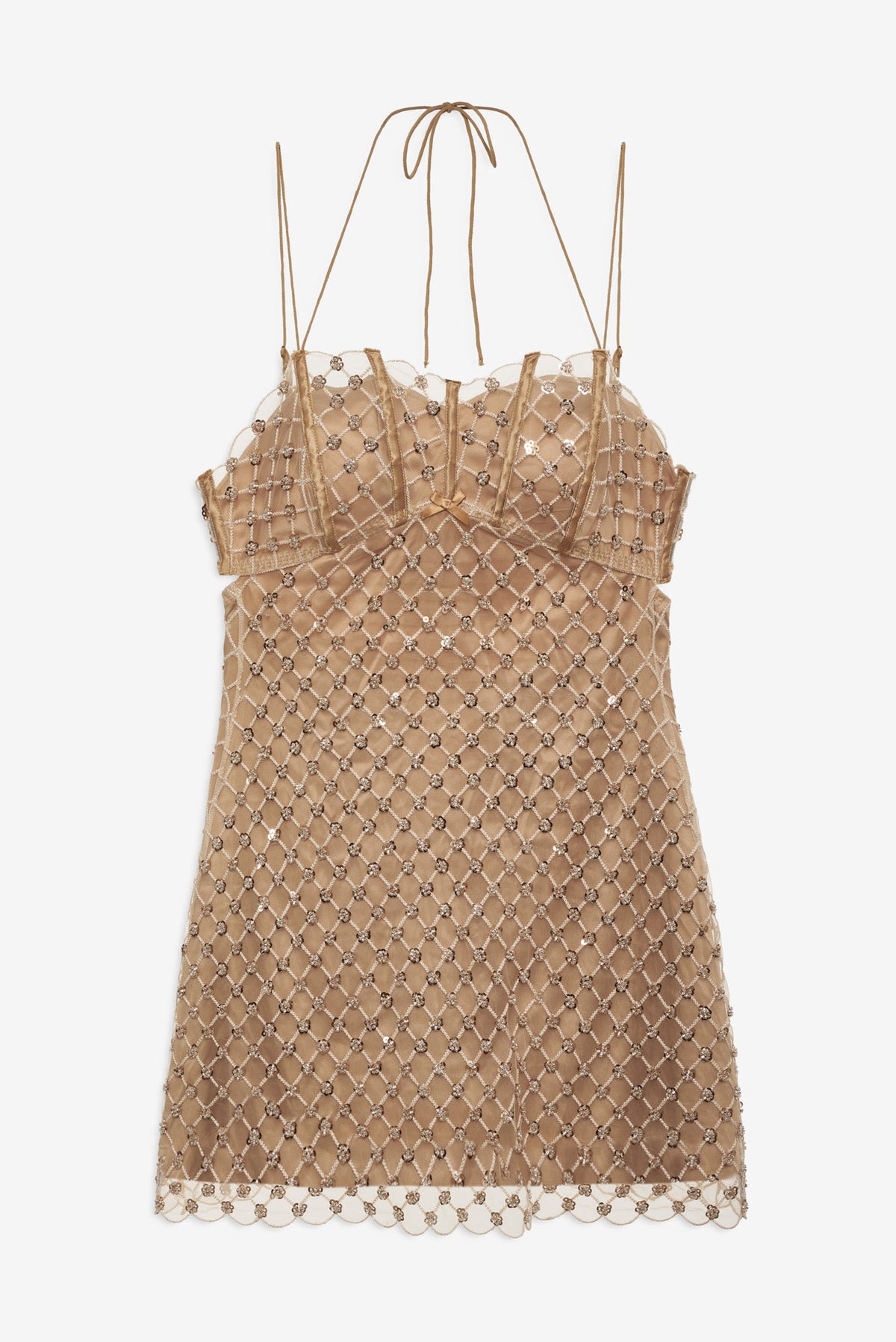 For Love & Lemons Dazzle Me Slip Dress