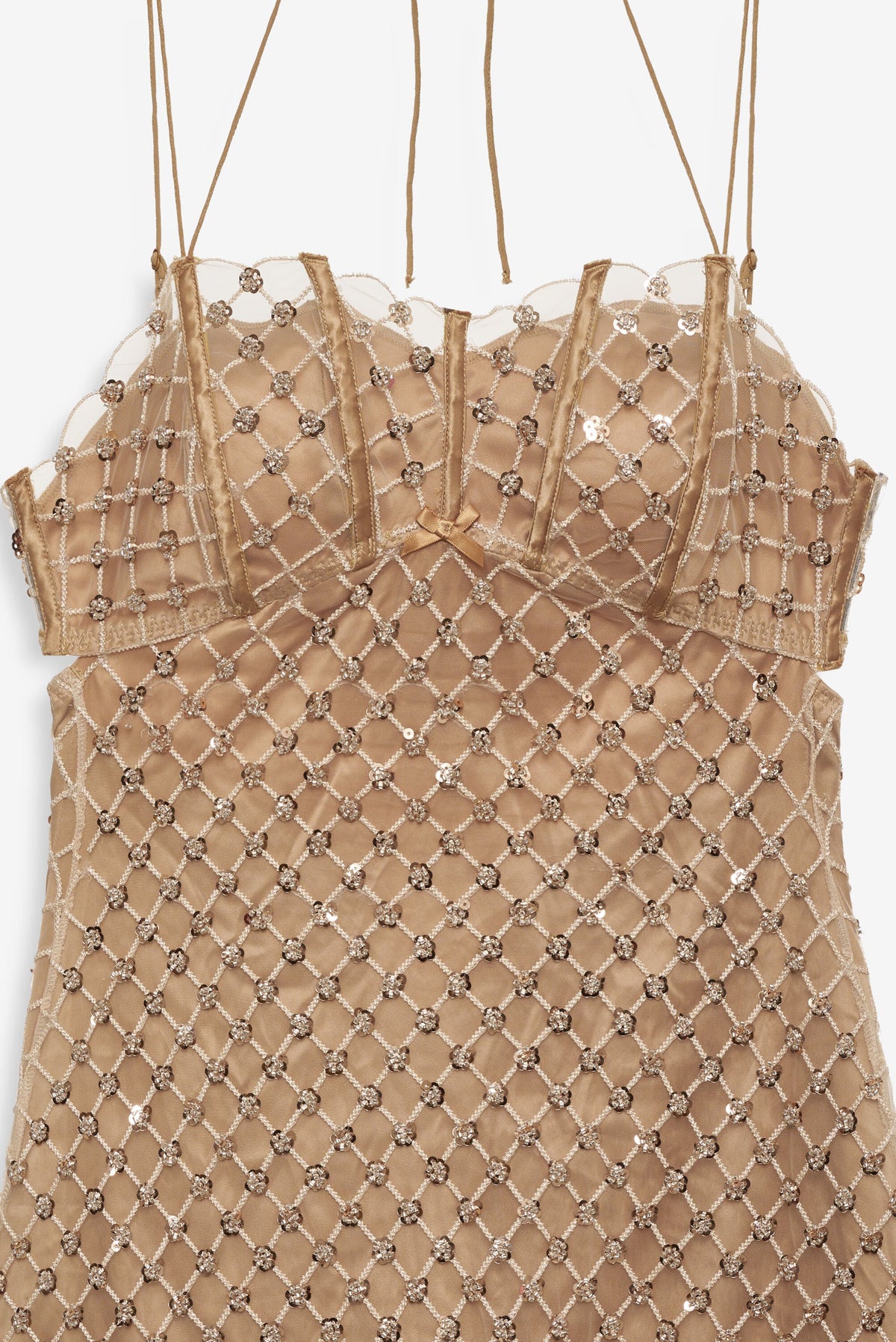 For Love & Lemons Dazzle Me Slip Dress