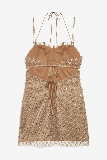 For Love & Lemons Dazzle Me Slip Dress