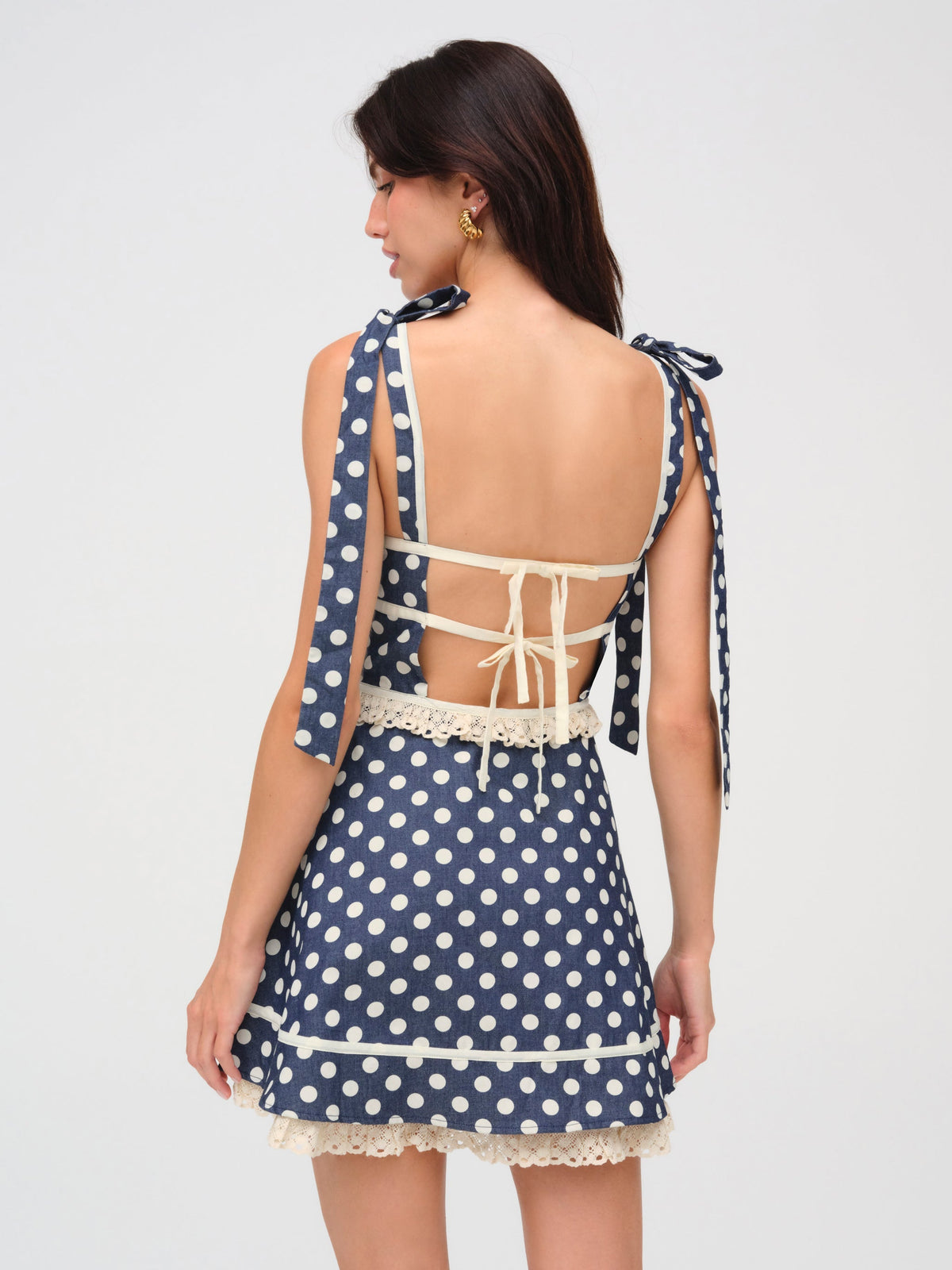 For Love & Lemons Dolly Dot Mini Dress