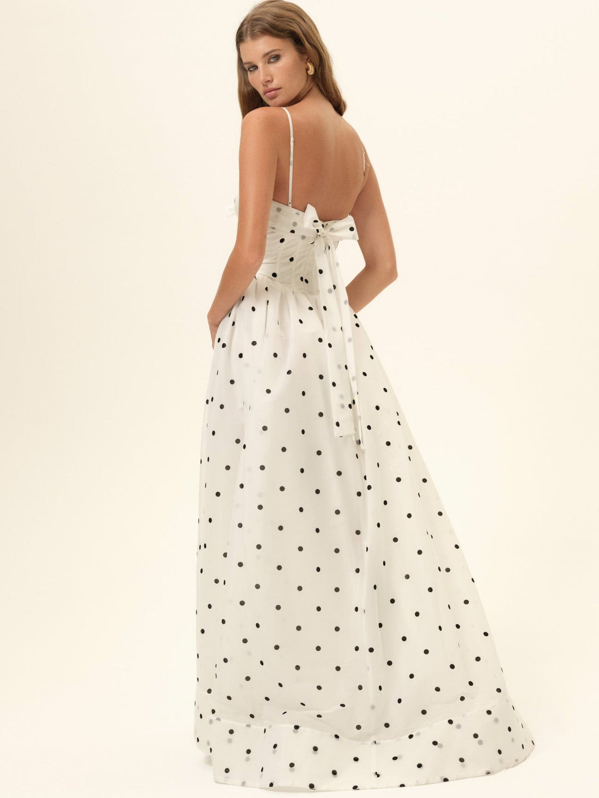 For Love & Lemons Crème Brulee Maxi Dress
