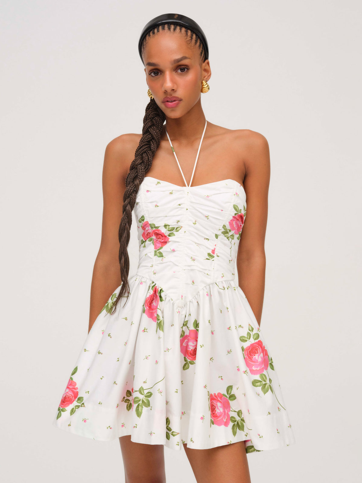 For Love & Lemons Rosebud Corset Mini Dress