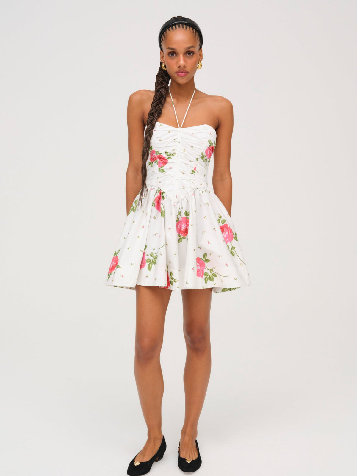 For Love & Lemons Rosebud Corset Mini Dress