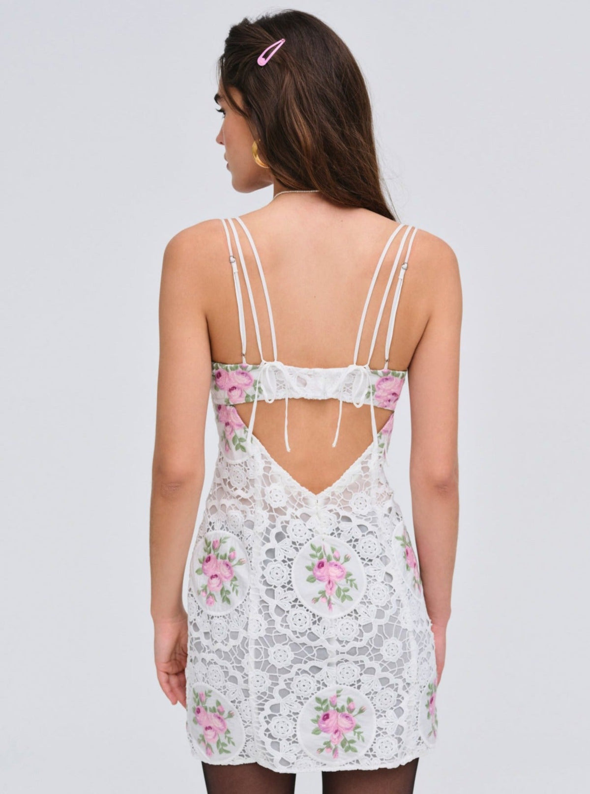 For Love & Lemons Bordeaux Mini Dress