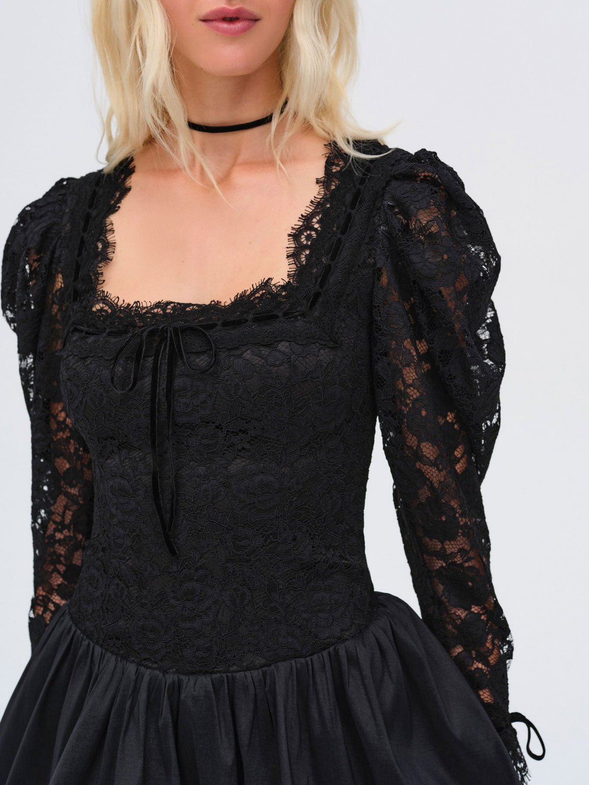 For Love & Lemons Waverly Lace Mini Dress