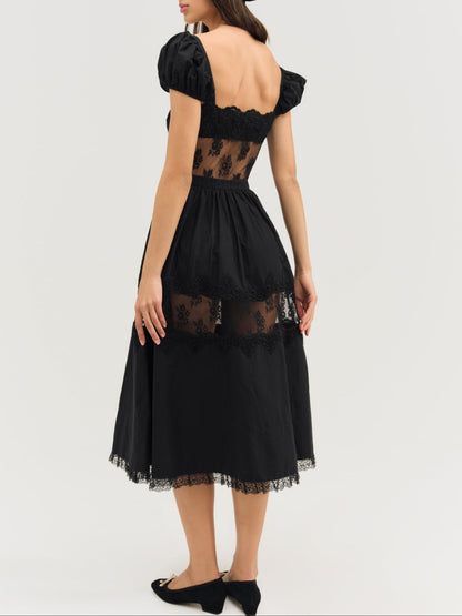 For Love & Lemons Liya Lace Midi Dress