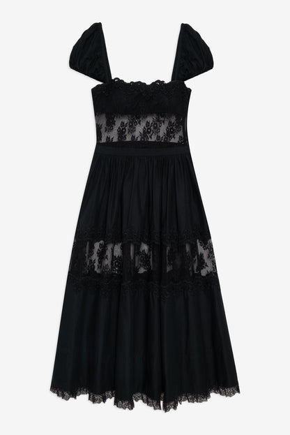 For Love & Lemons Liya Lace Midi Dress