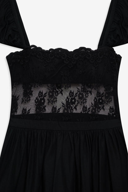 For Love & Lemons Liya Lace Midi Dress