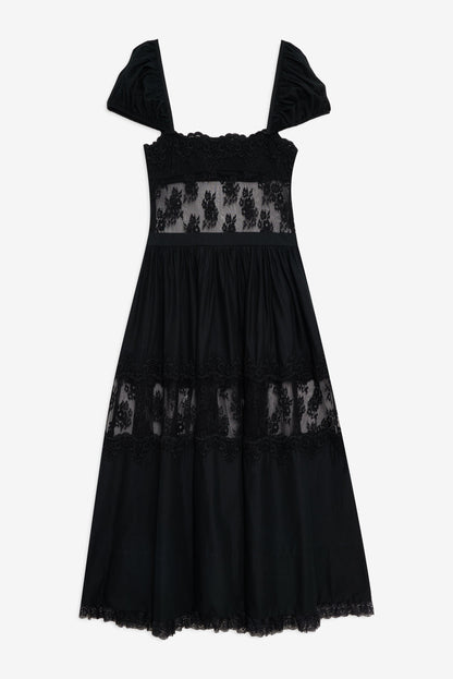 For Love & Lemons Liya Lace Midi Dress