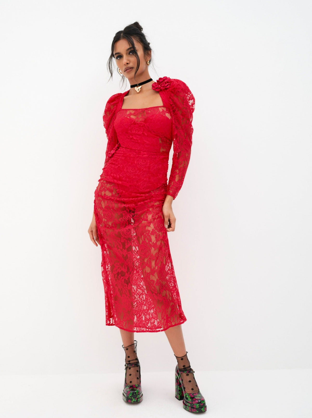 For Love & Lemons Kana Midi Dress