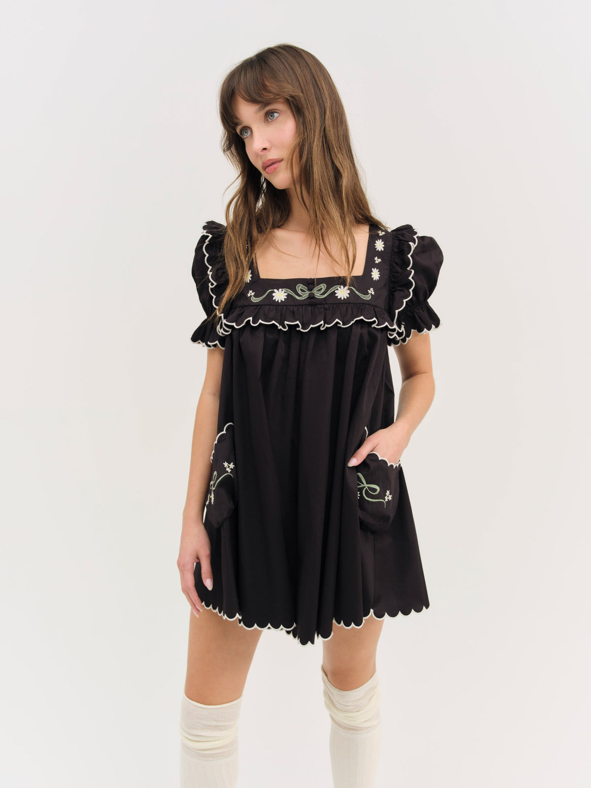 For Love & Lemons Tea Time Babydoll Dress