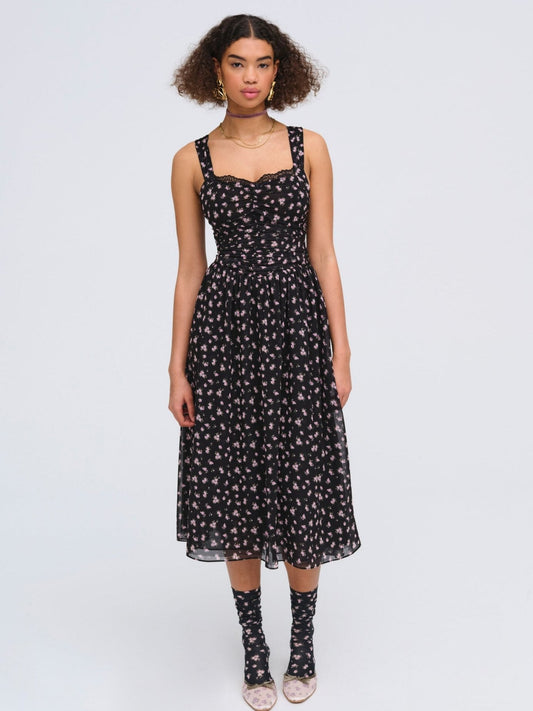 For Love & Lemons Noa Midi Dress