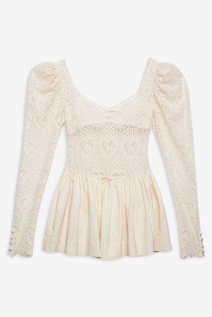 For Love & Lemons Doily Lace Mini Dress