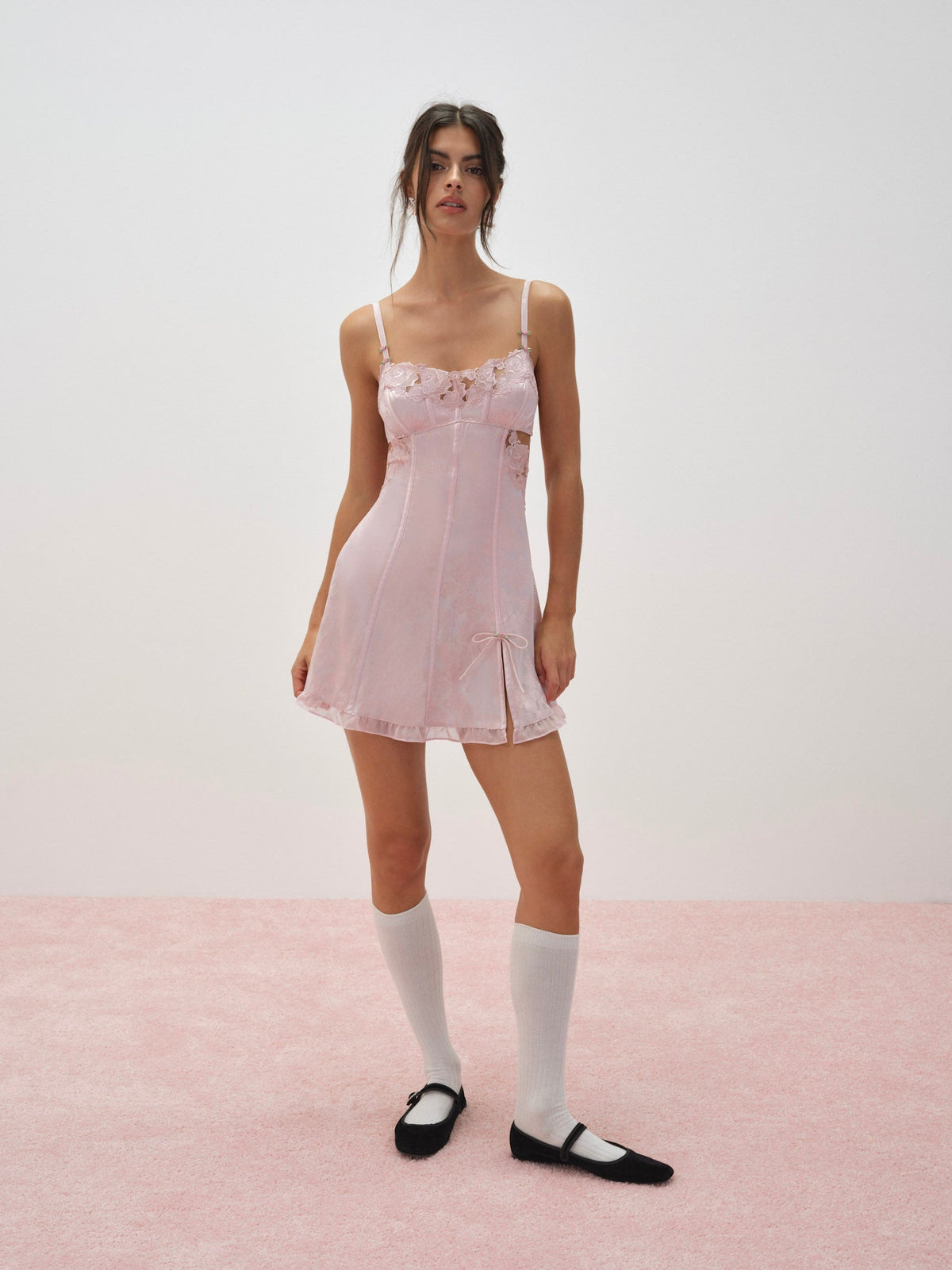 For Love & Lemons Blissful Blooms Slip Dress