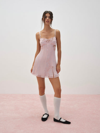 For Love & Lemons Blissful Blooms Slip Dress