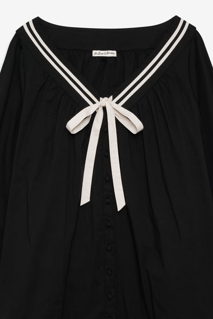 For Love & Lemons Helena Poplin Long Sleeve Mini Dress