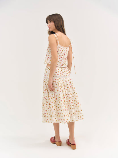 For Love & Lemons Adahlia Floral Top