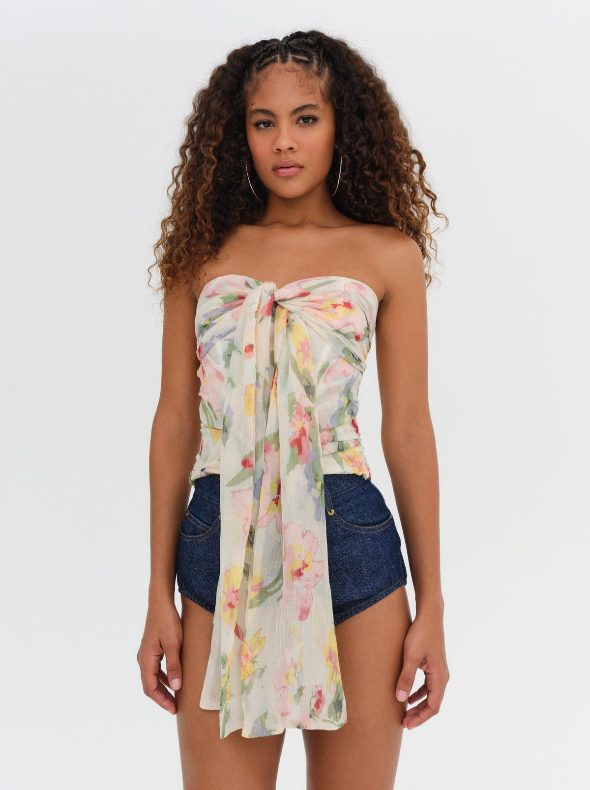 For Love & Lemons Abby Strapless Top