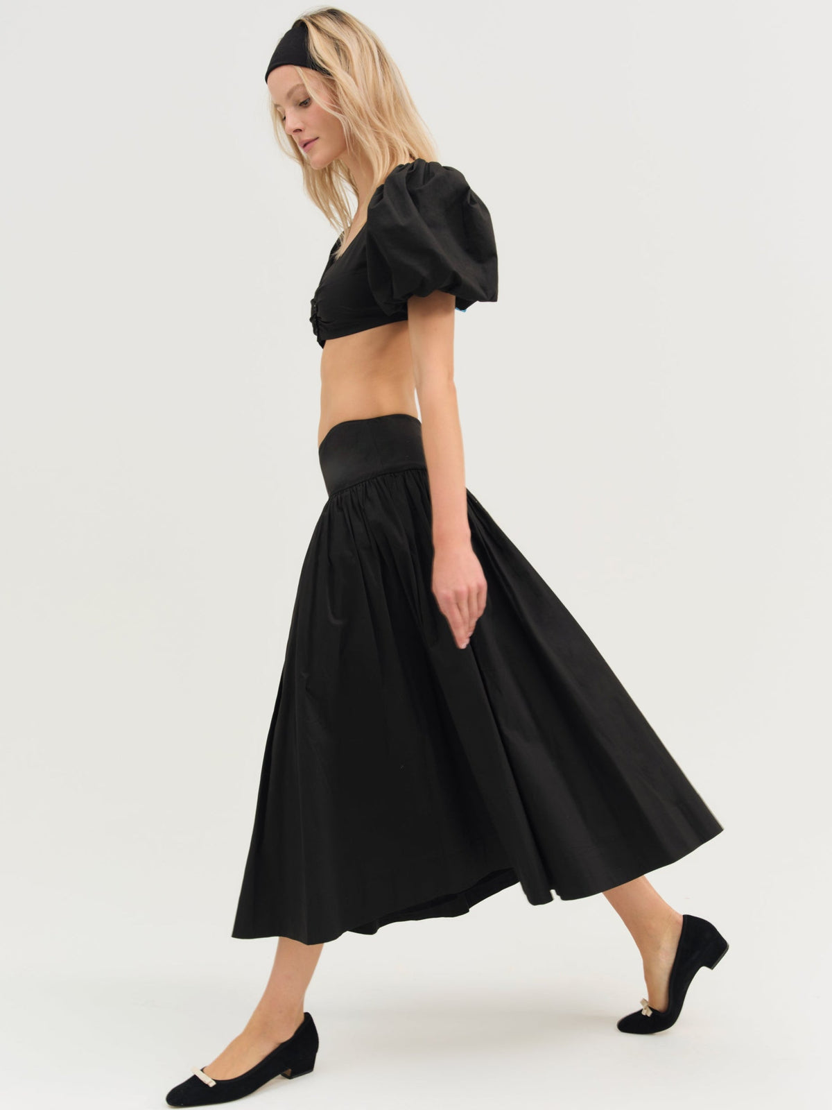For Love & Lemons Helena Crop Poplin Top