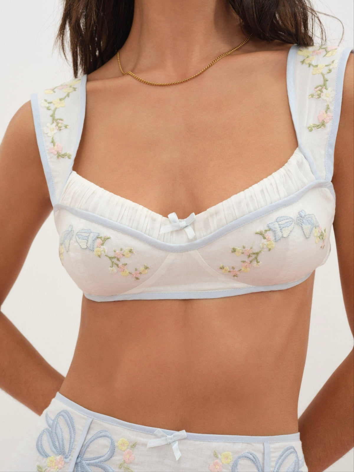 For Love & Lemons Baby Bows Bra Top