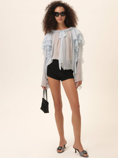 For Love & Lemons Lila Bow Blouse