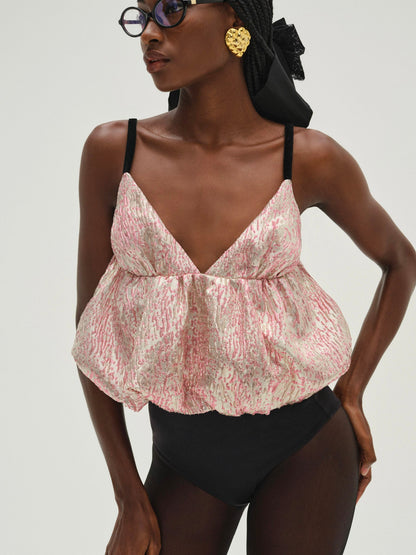 For Love & Lemons Solstice Shimmer Top