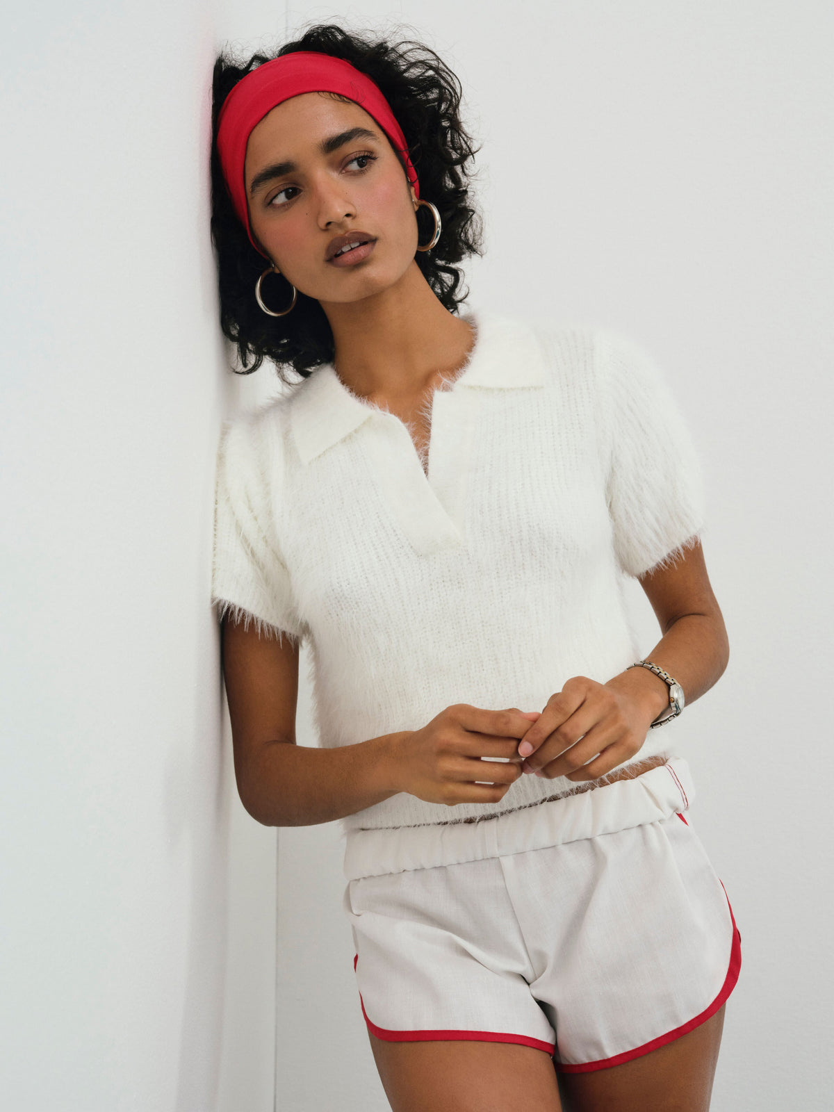 For Love & Lemons Fuzzy Knit  Top
