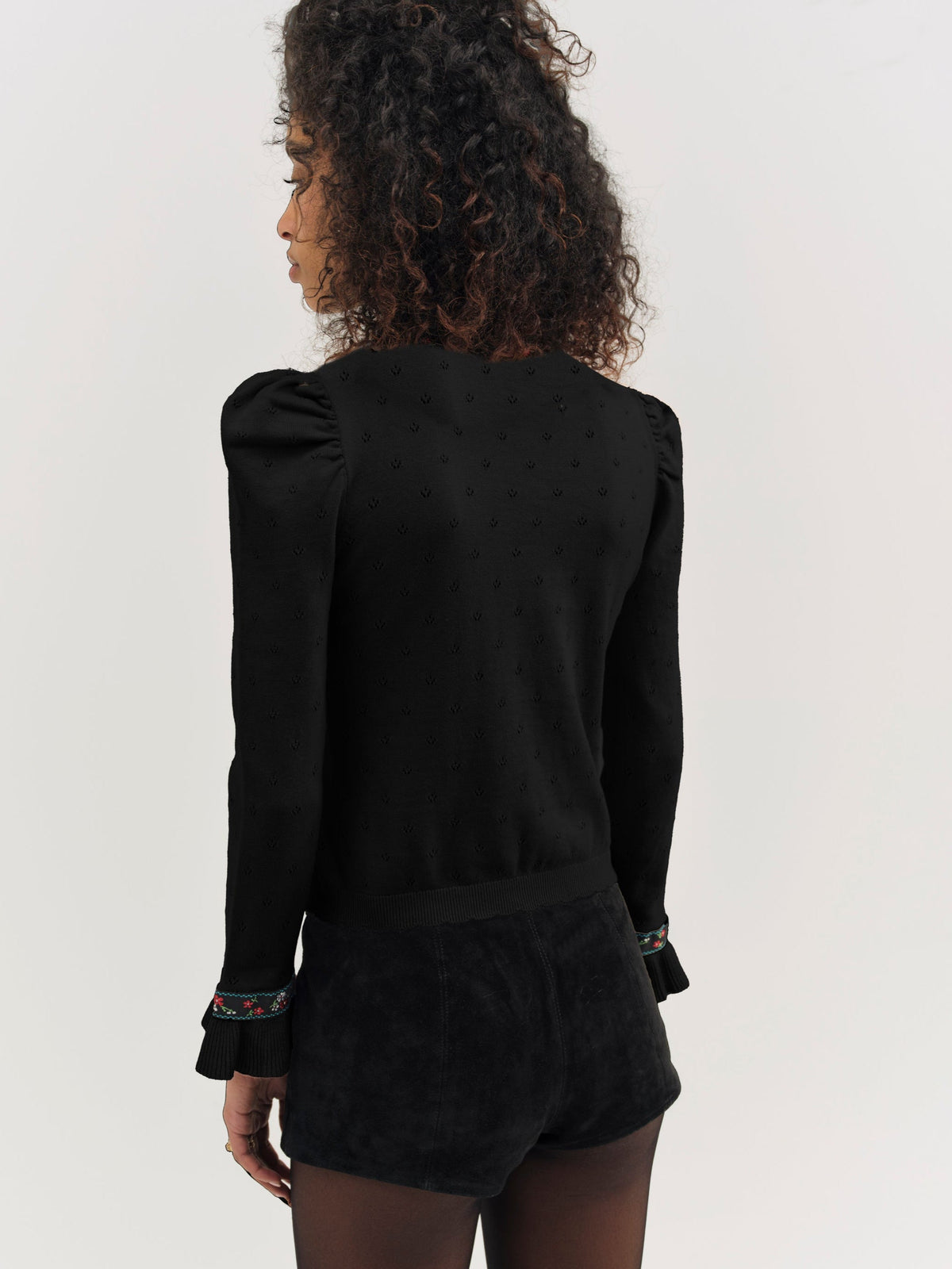 For Love & Lemons Naomi Knit Long Sleeve Top