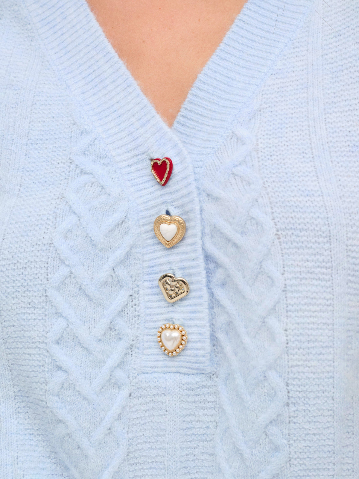 For Love & Lemons Cupid Cable Knit Vest
