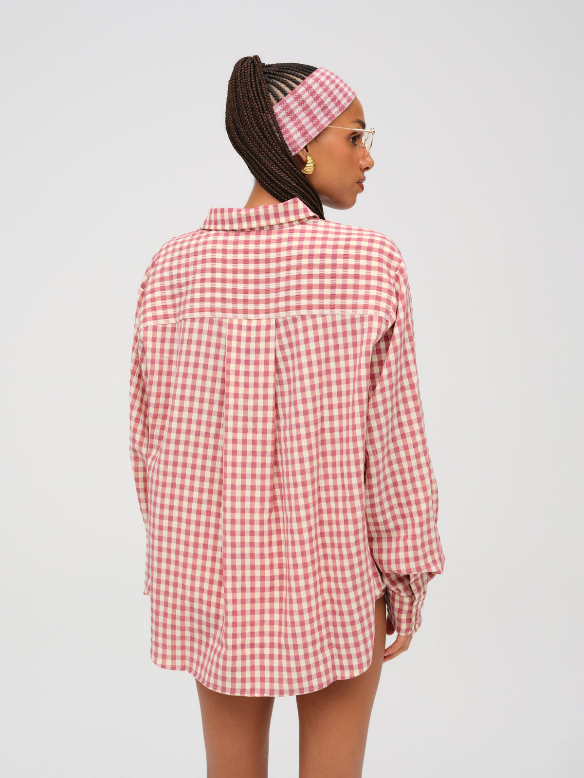 For Love & Lemons Georgia Gingham Button Down