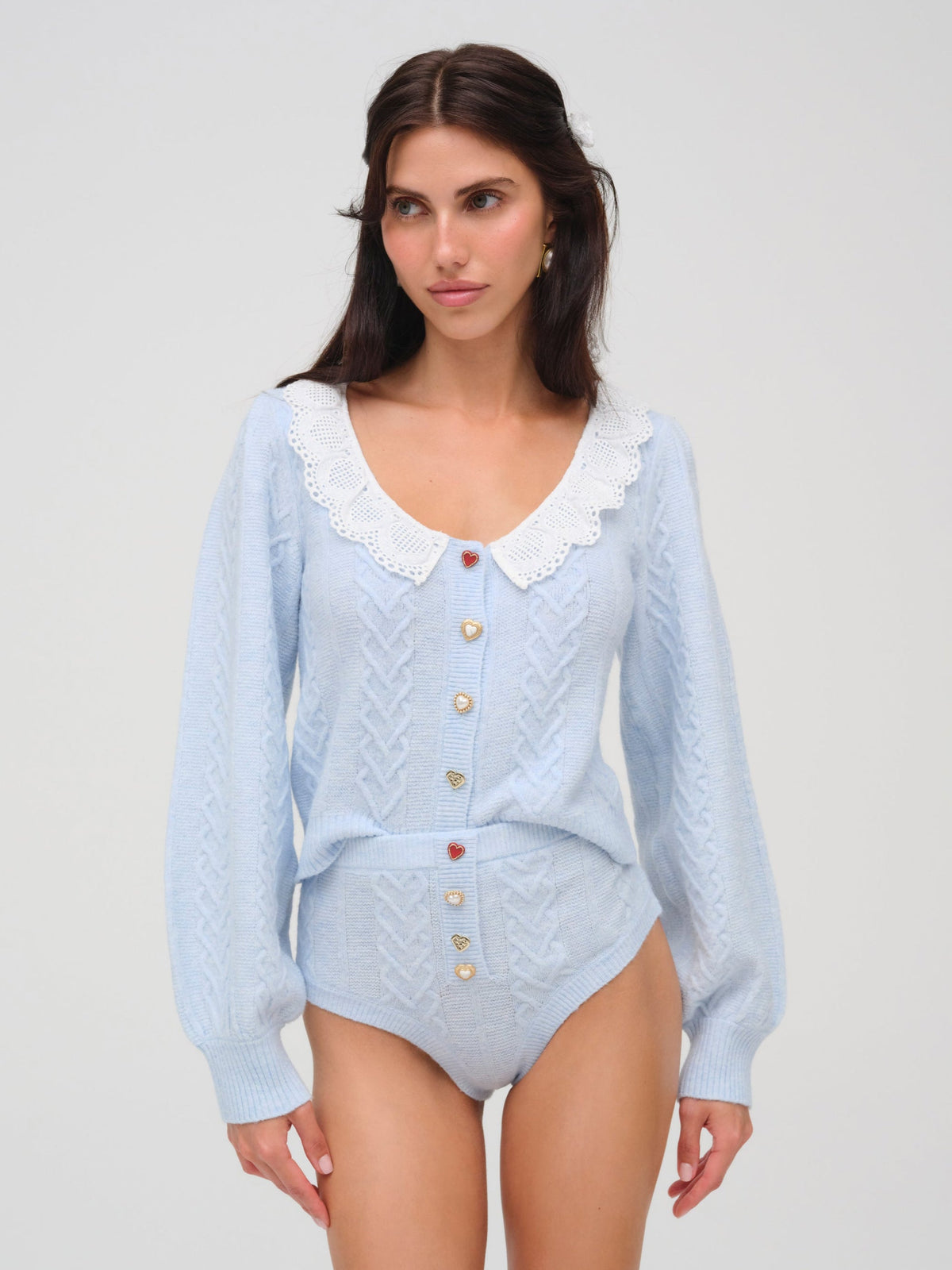 For Love & Lemons Cupid Knit High Waisted Panty