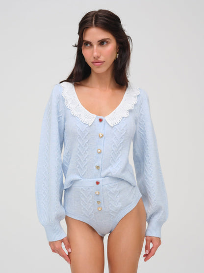 For Love & Lemons Cupid Knit High Waisted Panty
