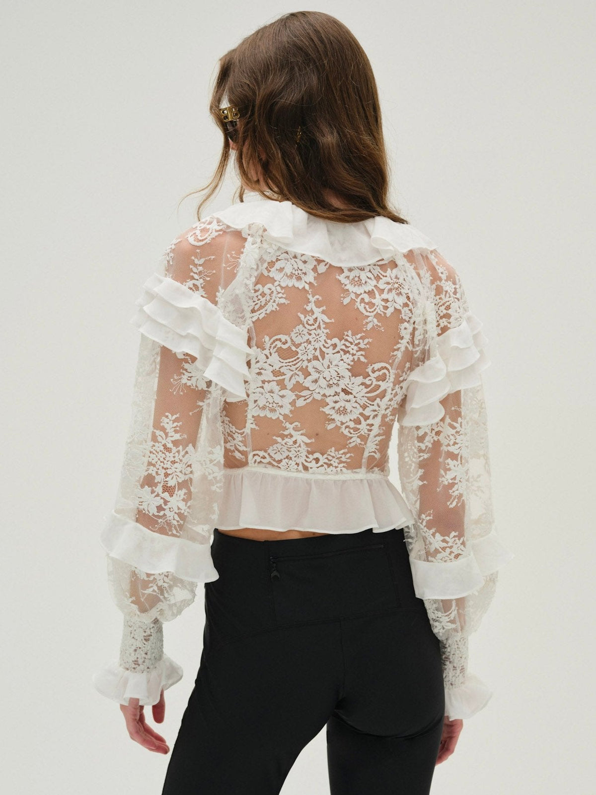 For Love & Lemons Holiday Lace Blouse