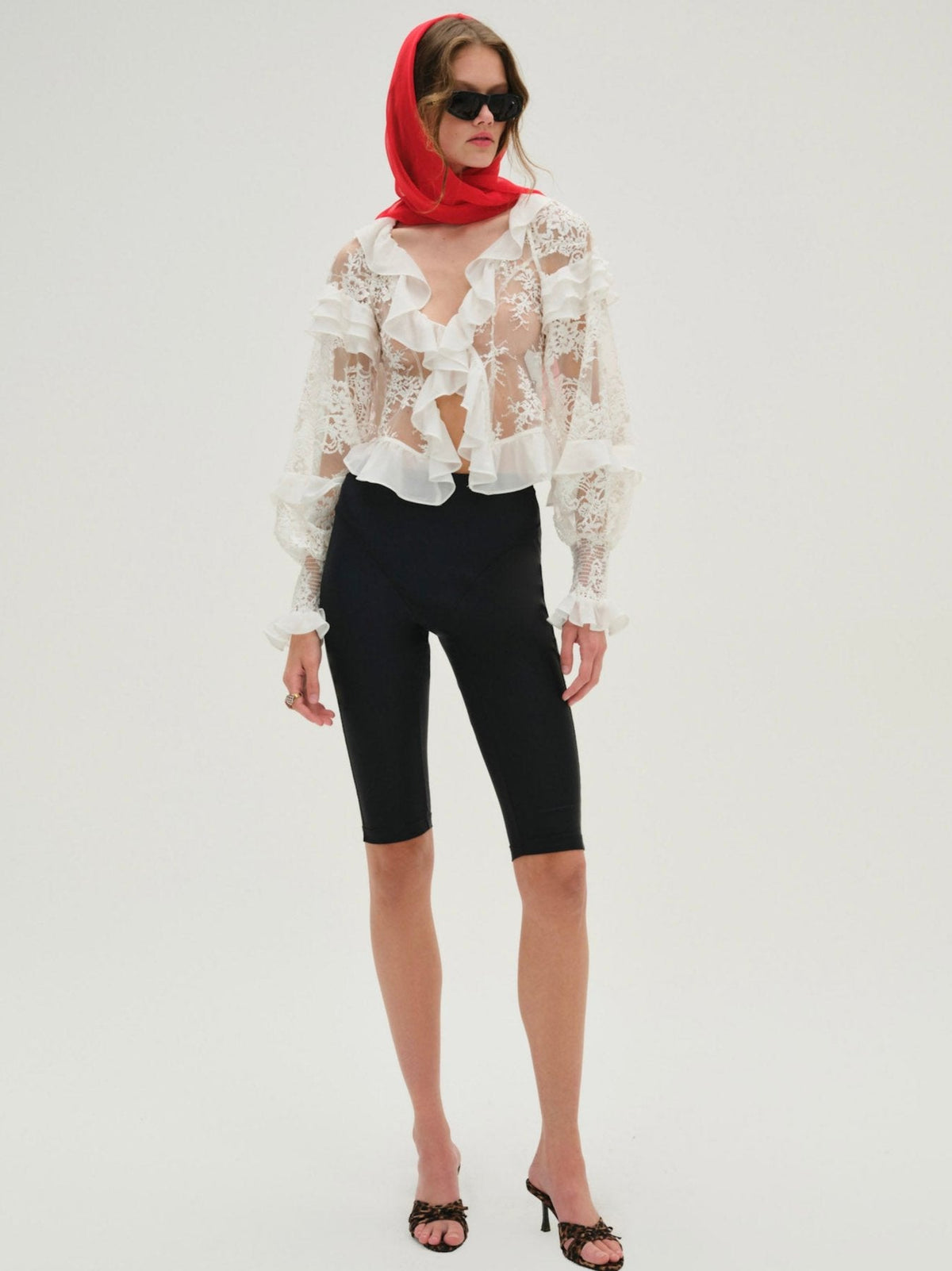 For Love & Lemons Holiday Lace Blouse